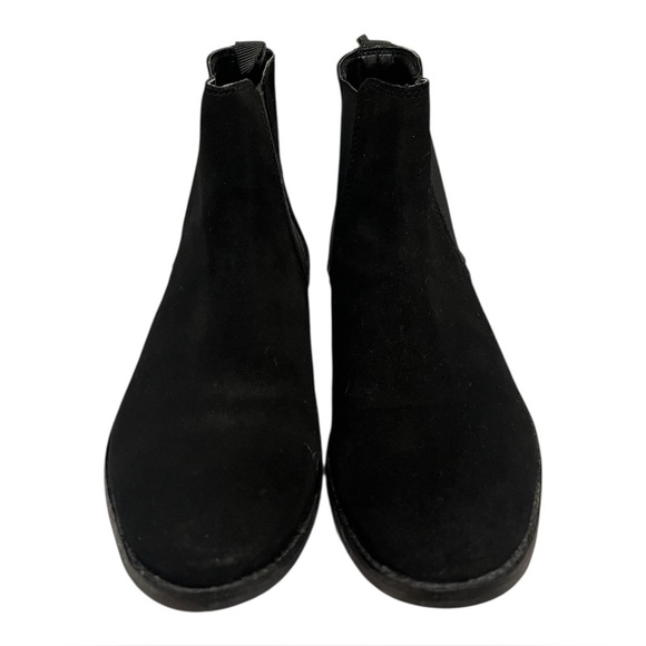  DESIGN Men’s Chelsea Boots in Black Suede- Size 8.5